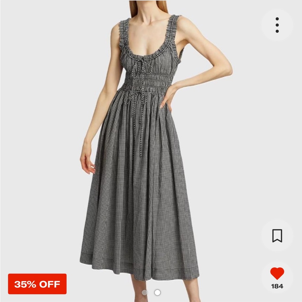 ISO -DOEN Emmaretta Gingham midi dress (DO NOT BUY)